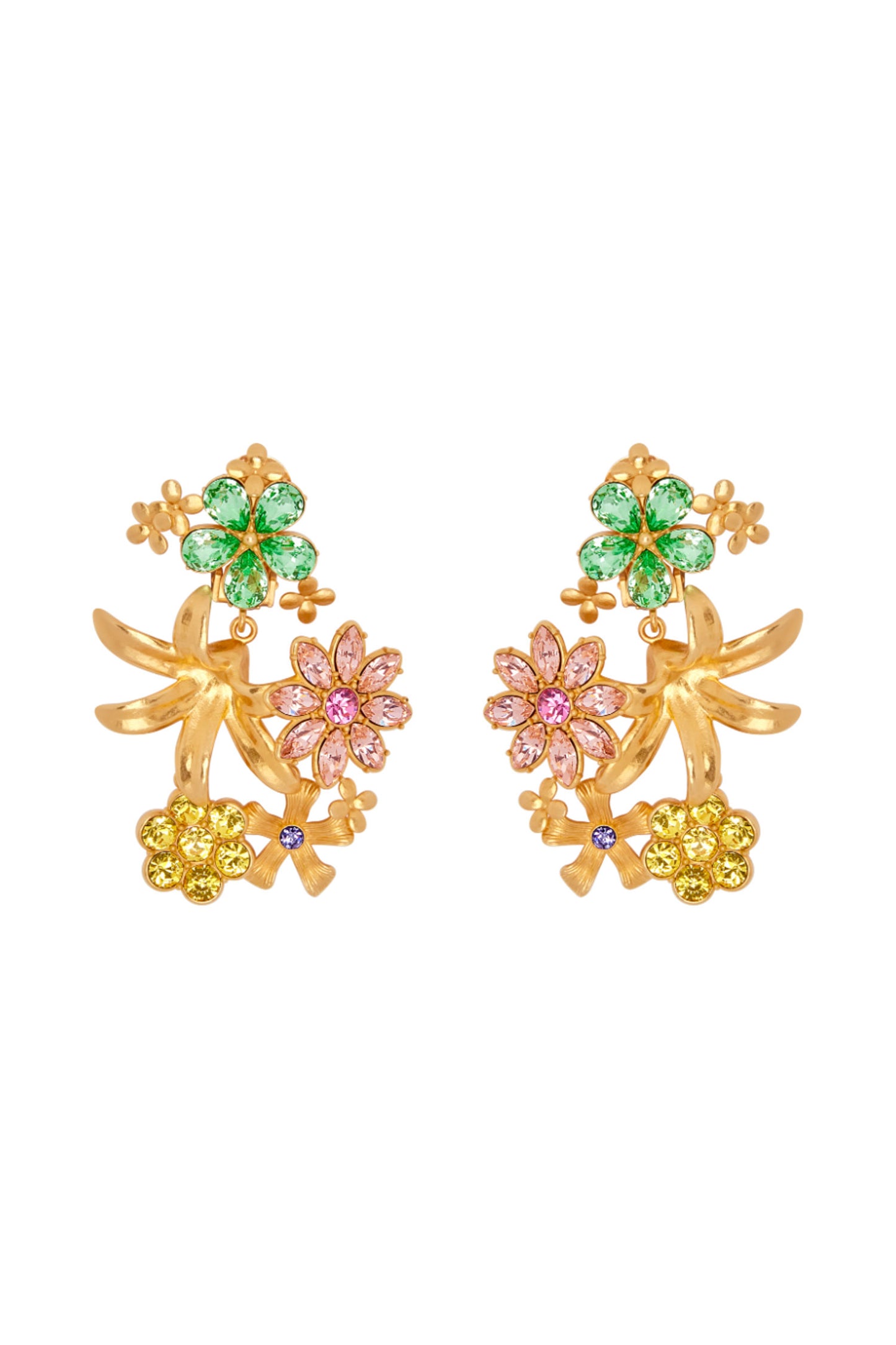 Wild Flower Crystal Earring