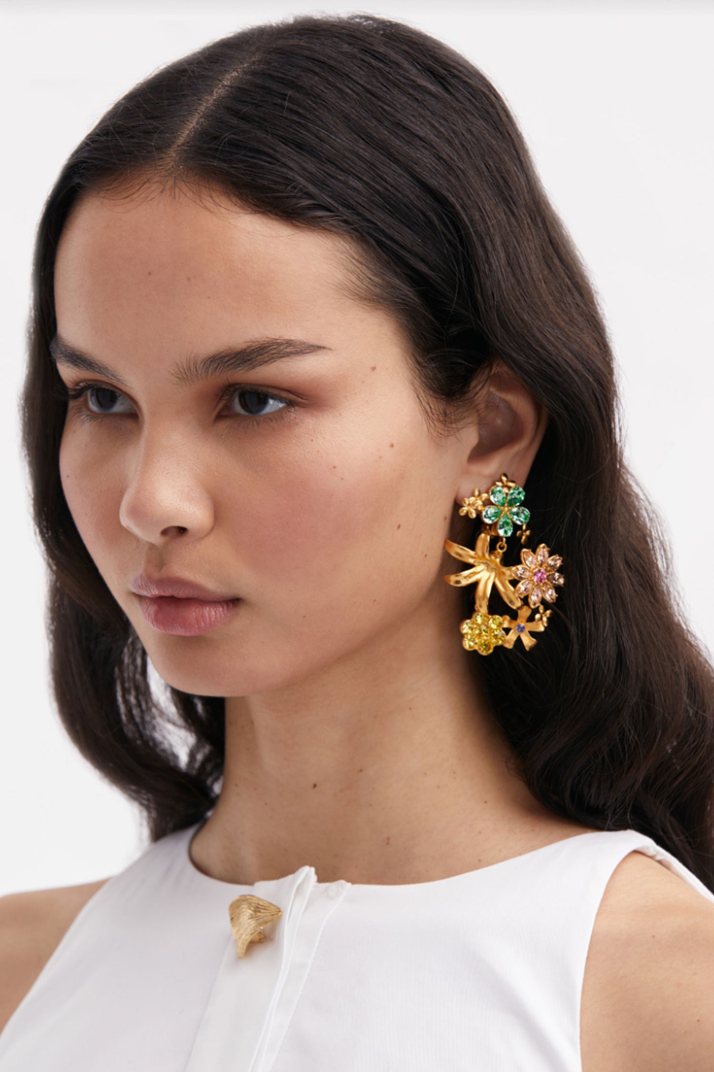 Wild Flower Crystal Earring