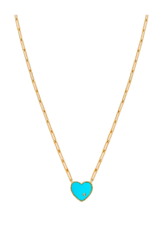 Solitaire Heart Necklace