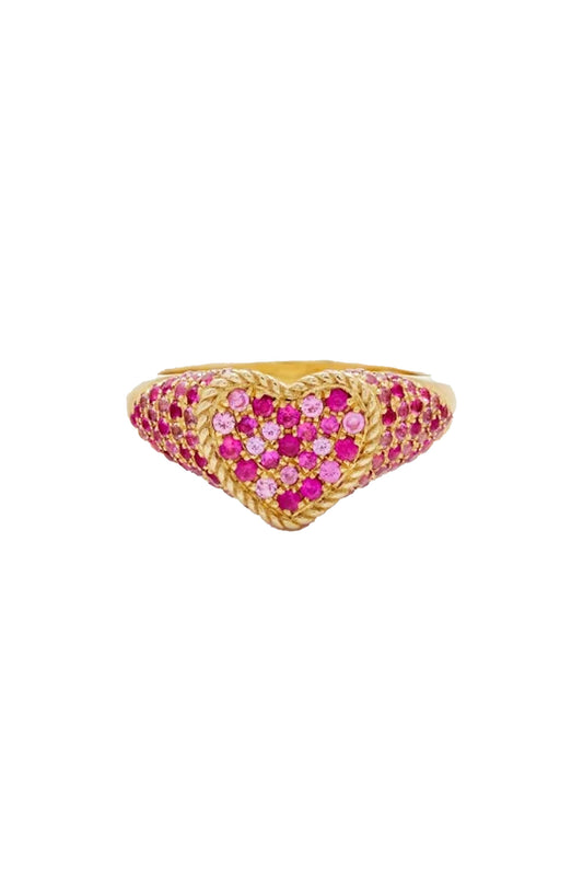 Mini Heart Signet Ring