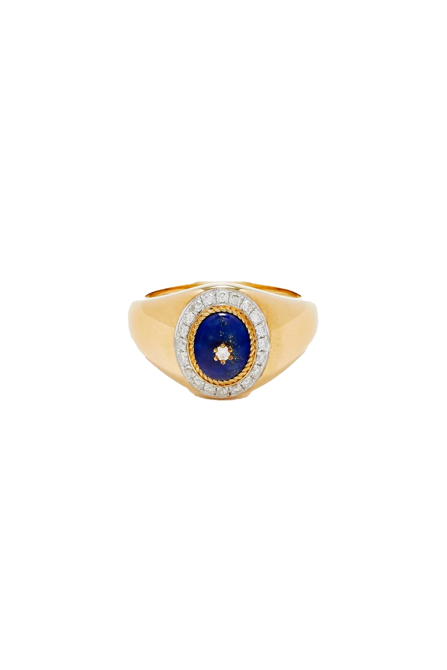 Mini Pompadour Signet Ring
