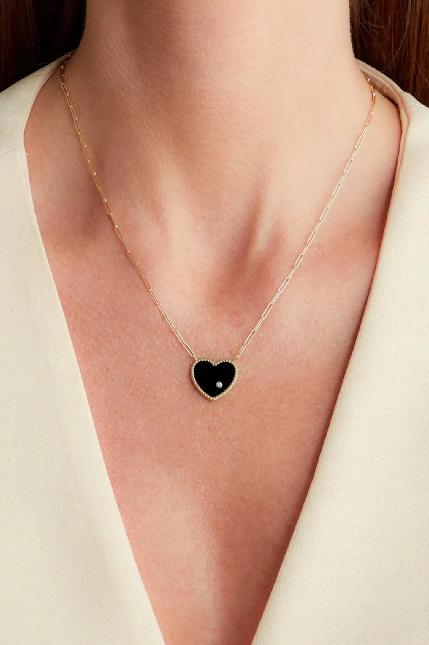 Solitaire Heart Necklace