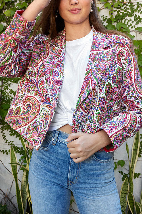 Demi Paisley Blazer - FINAL SALE