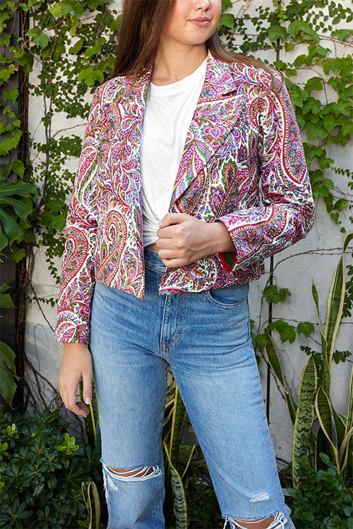 Demi Paisley Blazer - FINAL SALE