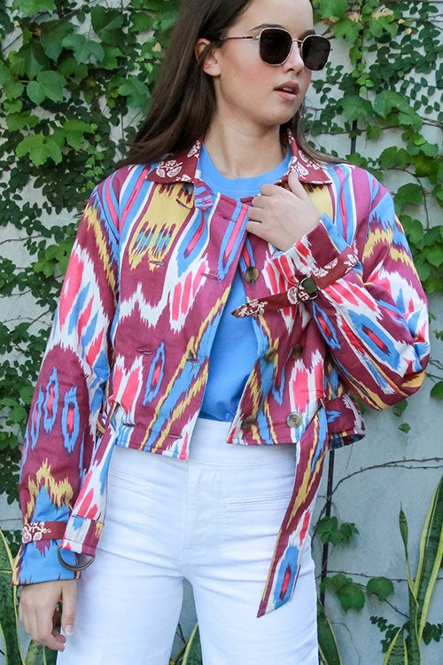 Domino Ikat Jacket - FINAL SALE