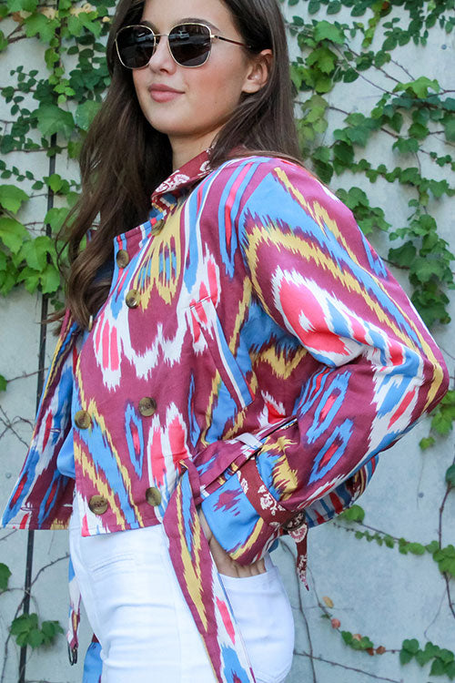 Domino Ikat Jacket - FINAL SALE
