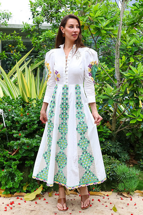 Ramona Crochet Midi Dress - FINAL SALE
