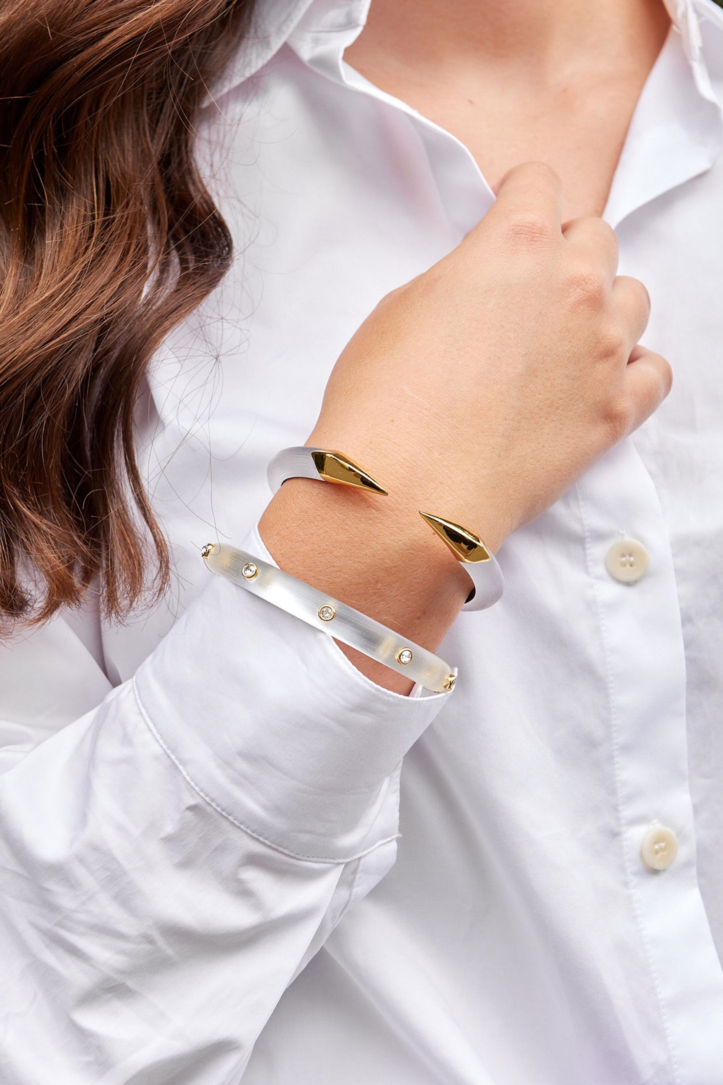 Pyramid Brake Hinge Bracelet