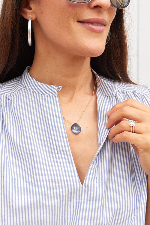 Organic Disc Necklace
