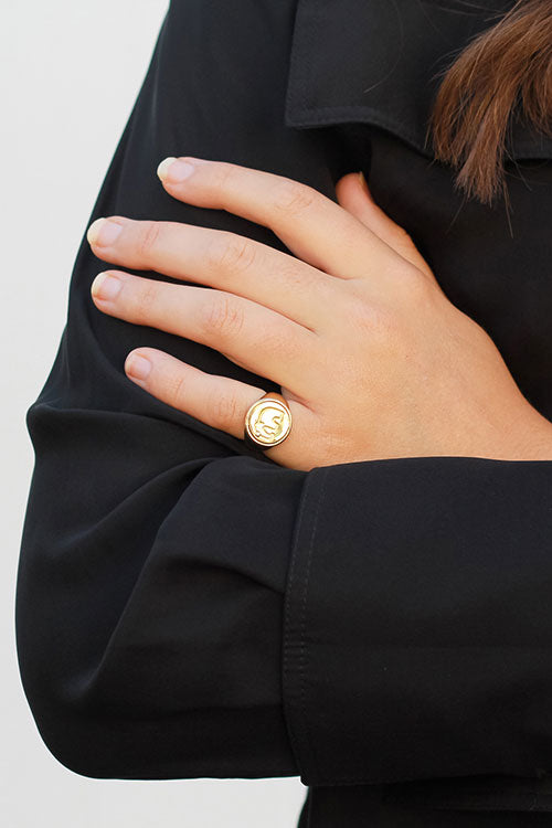 Elephant Signet Ring
