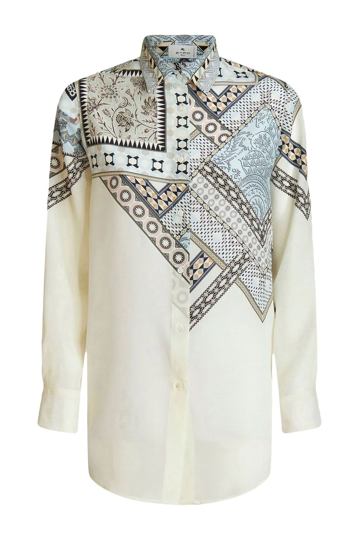 Pouch Print Silk Shirt - FINAL SALE