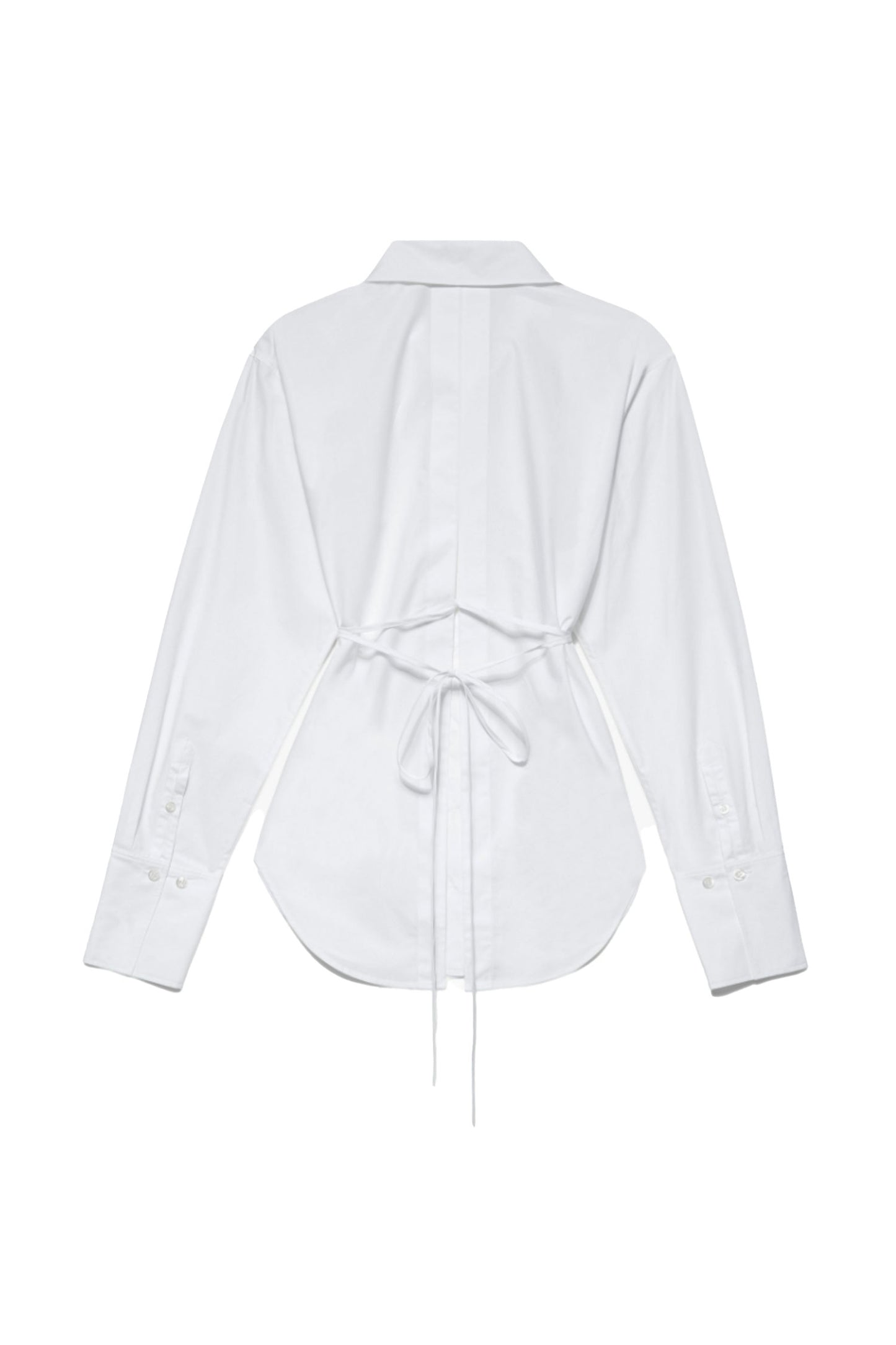 Slit Back Waist Tie Shirt - FINAL SALE