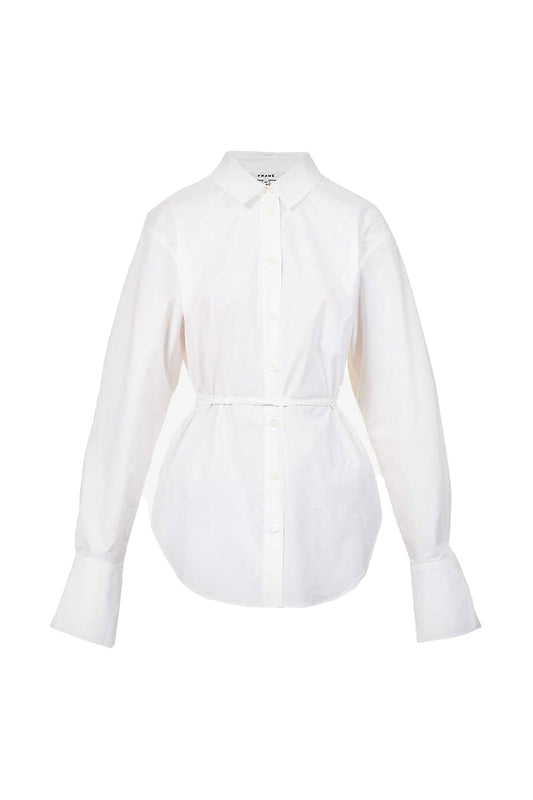 Slit Back Waist Tie Shirt - FINAL SALE