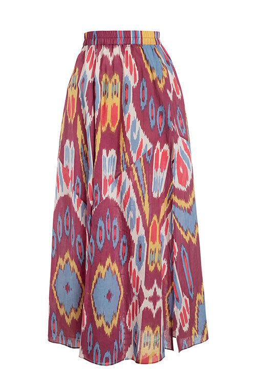 Grape Ikat Skirt - FINAL SALE