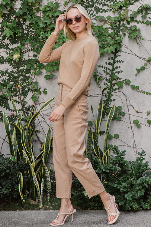 Round Neck Cashmere Sweater
