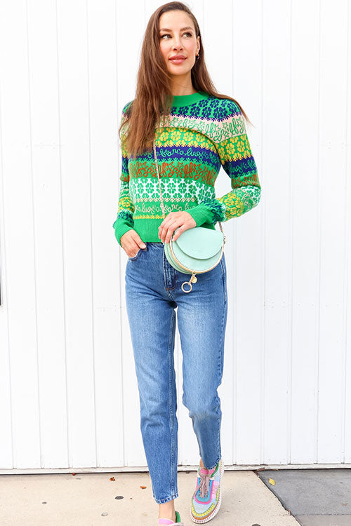Lingua Franca Logo Knit - FINAL SALE