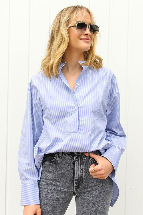 Pini Stripe Cotton Shirt - FINAL SALE