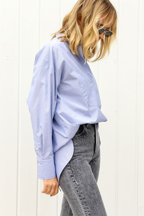 Pini Stripe Cotton Shirt - FINAL SALE