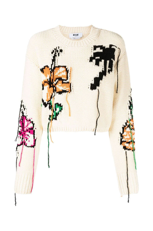 Cropped Knitted Jumper - FINAL SALE