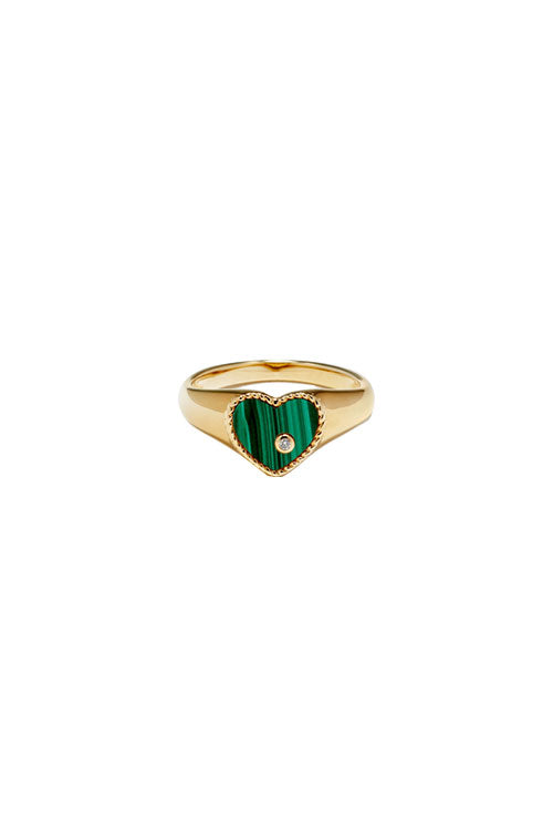 Mini Heart Signet Ring