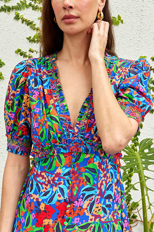 Lea Smocked Mini Dress - FINAL SALE