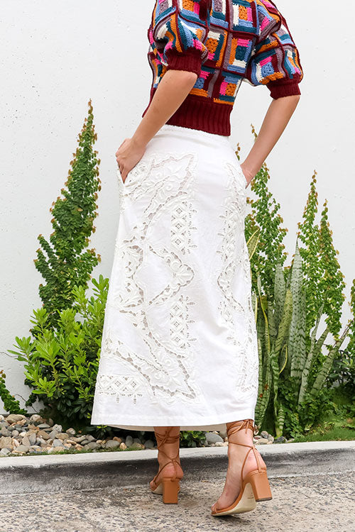 Anita Eyelet Skirt - FINAL SALE