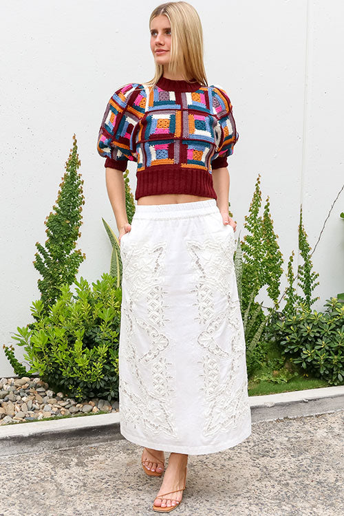 Anita Eyelet Skirt - FINAL SALE