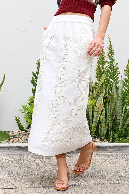 Anita Eyelet Skirt - FINAL SALE