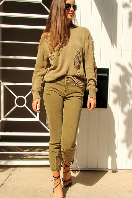 Applique Cotton Pullover - FINAL SALE