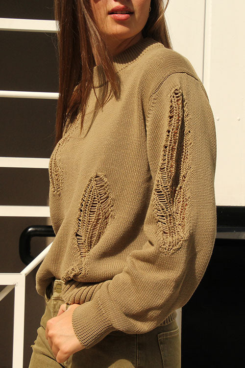 Applique Cotton Pullover - FINAL SALE