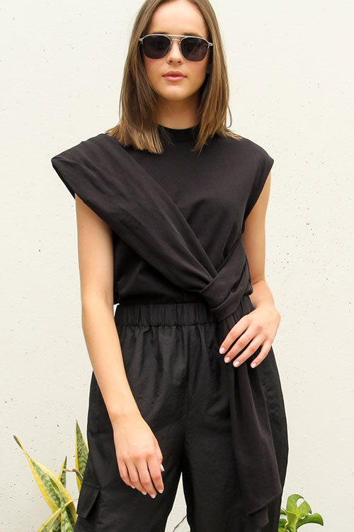 Punto Milano Draped T-Shirt - FINAL SALE