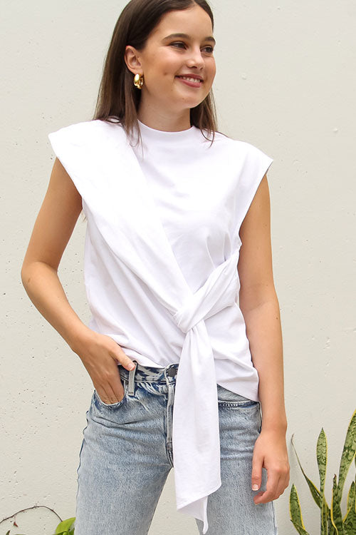 Punto Milano Draped T-Shirt - FINAL SALE