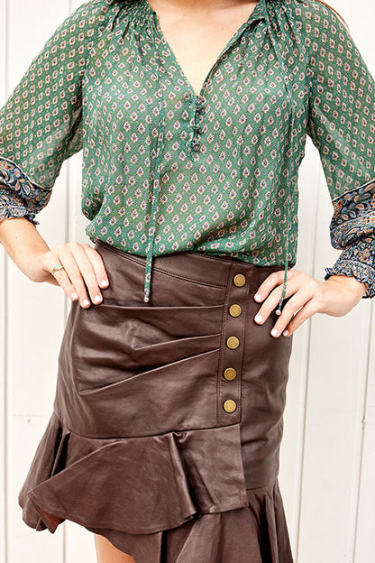 Saba Leather Skirt - FINAL SALE