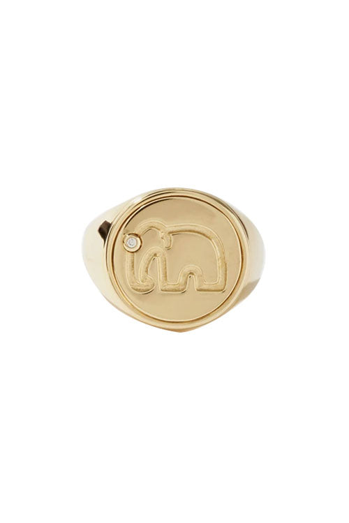 Elephant Signet Ring