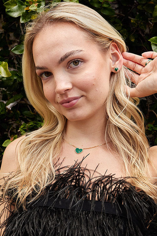 Pair Of Hearts Earring