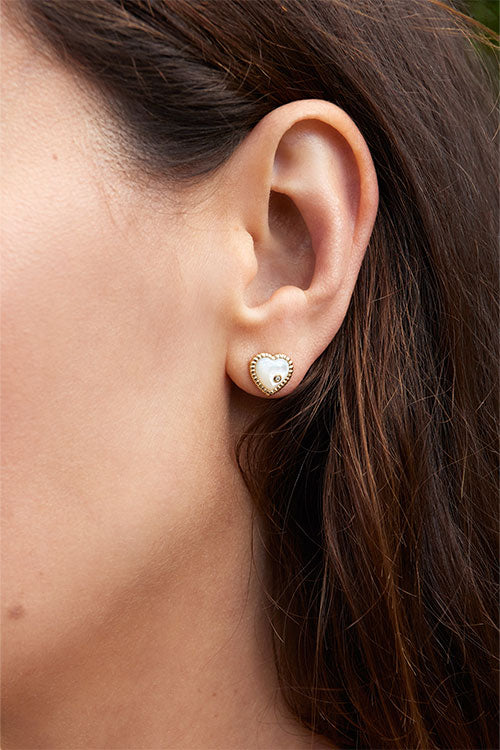 Pair Of Hearts Earring