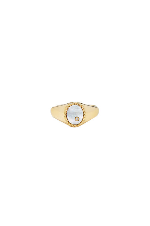 Mini Oval Signet Ring