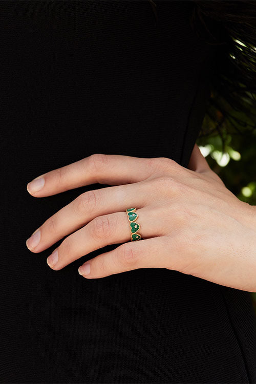 Multi Hearts Ring