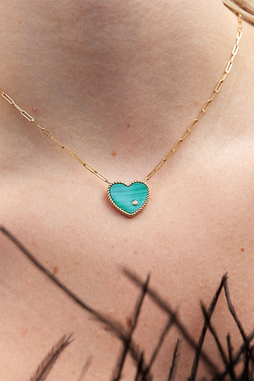 Solitaire Heart Necklace