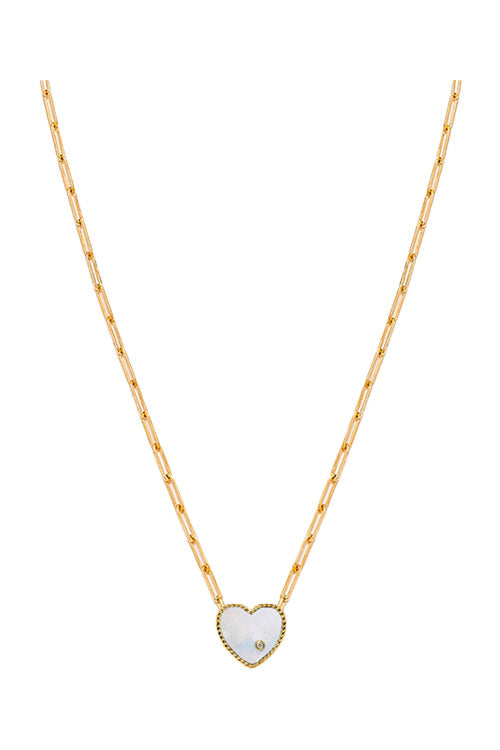 Solitaire Heart Necklace