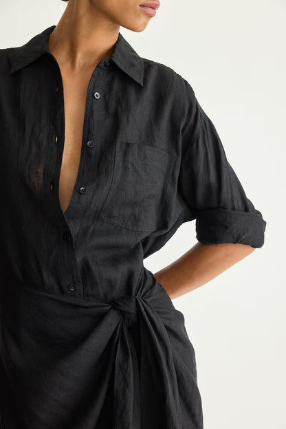 Alessandra Sarong Shirt Dress