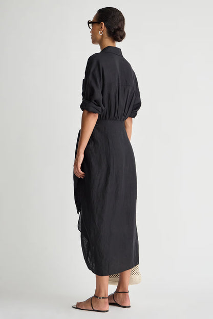 Alessandra Sarong Shirt Dress