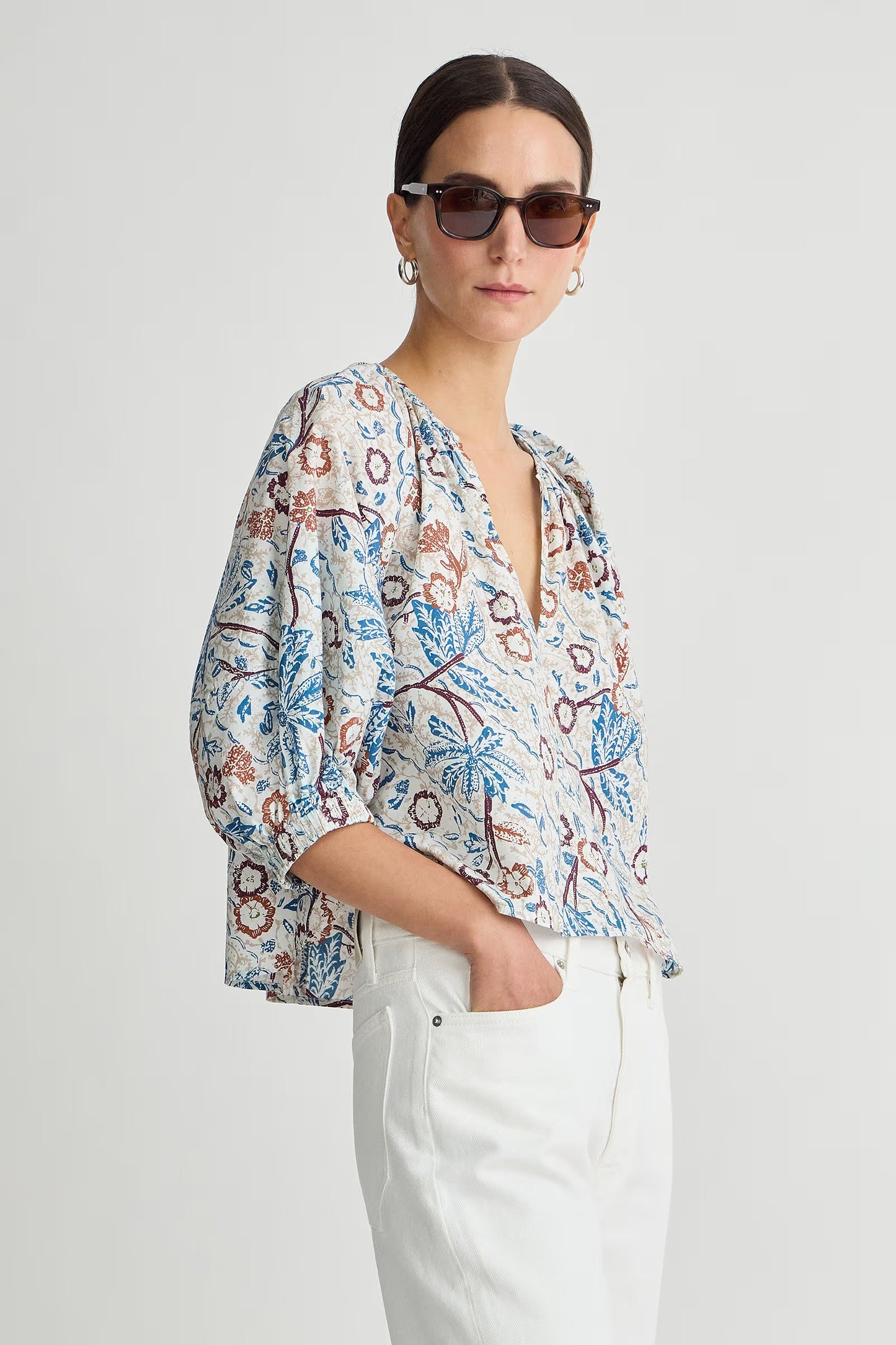 Nele Lantern Sleeve Top