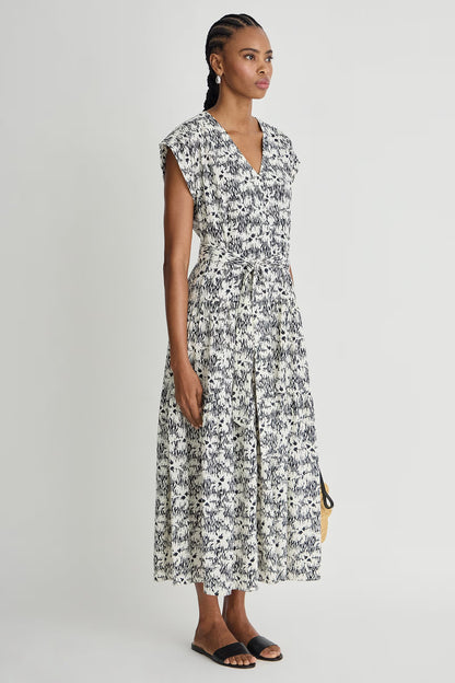 Textured Agathe Tier Maxi Dress