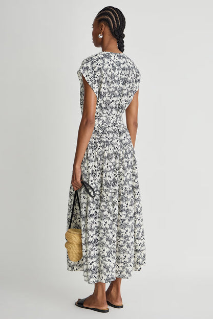 Textured Agathe Tier Maxi Dress