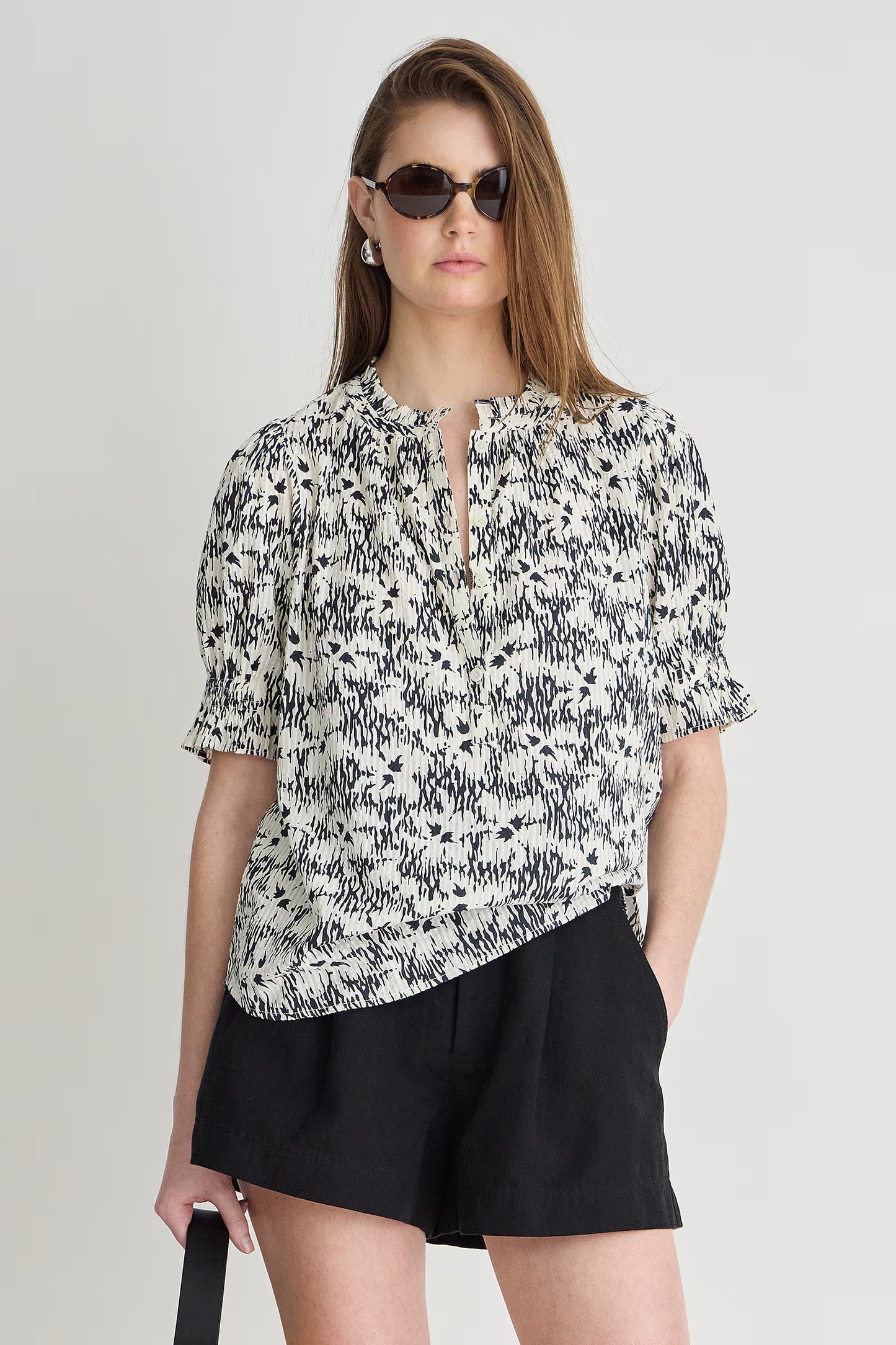 Textured Los Altos Top