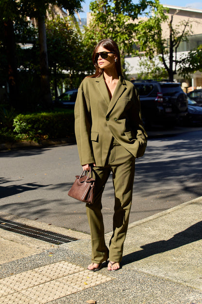 Spring Bonded Twill Sculpted Blazer - FINAL SALE