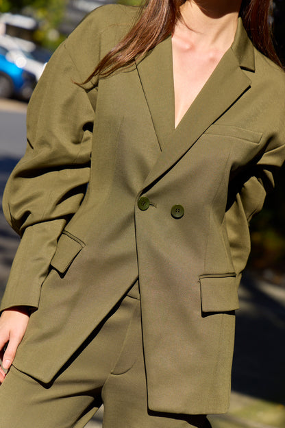 Spring Bonded Twill Sculpted Blazer - FINAL SALE