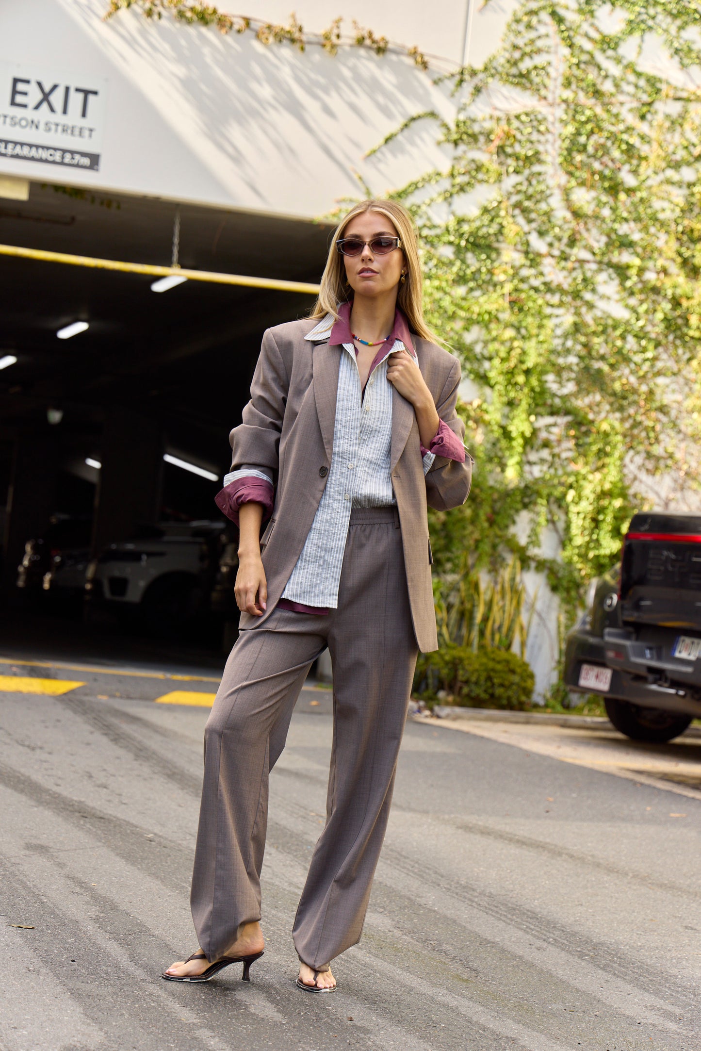 Tropical Wool Sculpted Blazer - FINAL SALE