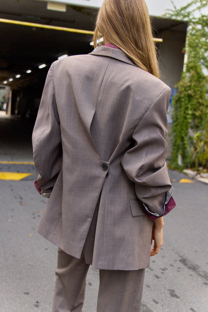 Tropical Wool Sculpted Blazer - FINAL SALE